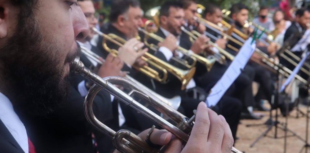 Banda Municipal se apresentou neste sábado, 25/2