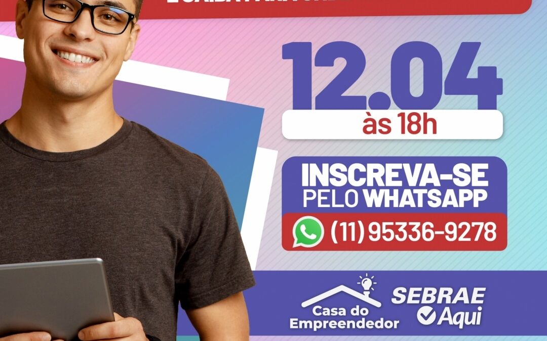 Curso da Casa do Empreendedor e Sebrae Aqui de Taboão da Serra sobre fluxo de caixa está com inscrições abertas