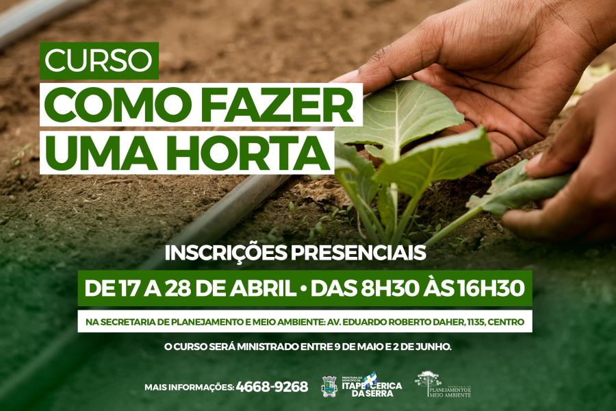 CURSO: “Como fazer uma horta”