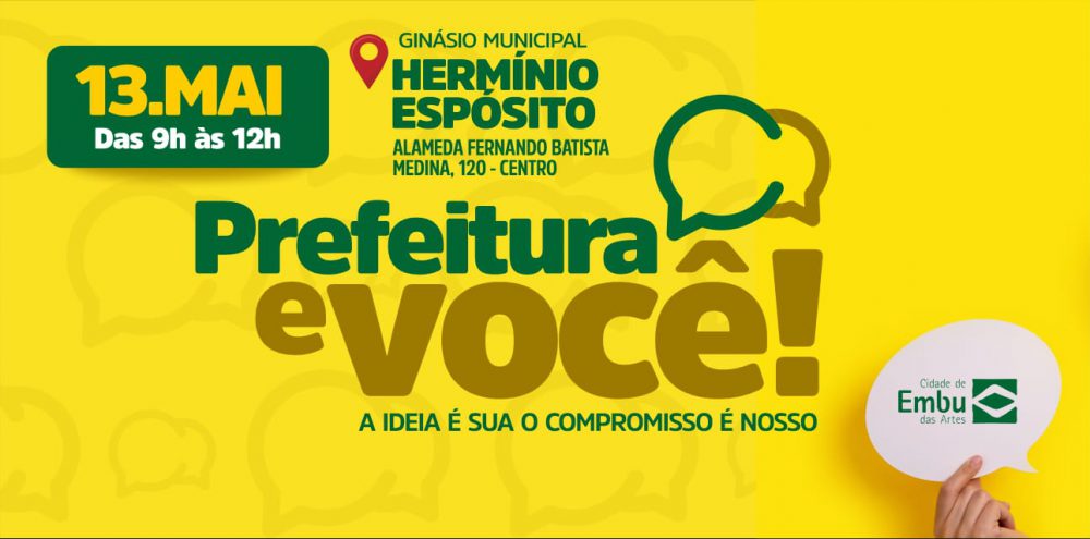 Centro e região recebe o Prefeitura e Você no dia 13/5