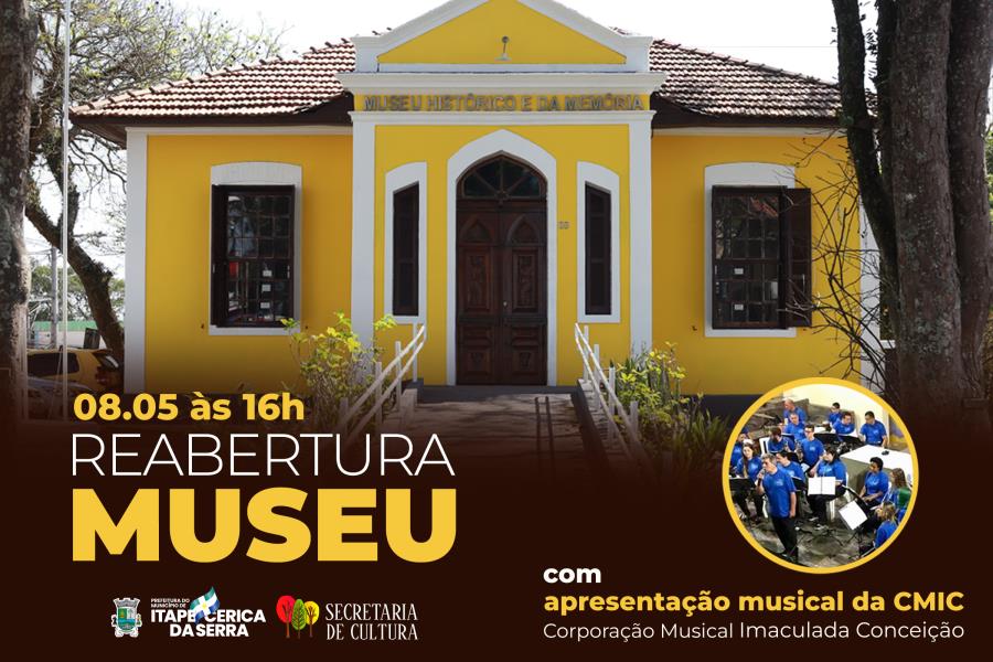 Museu Histórico e da Memória será reaberto neste 8 de maio