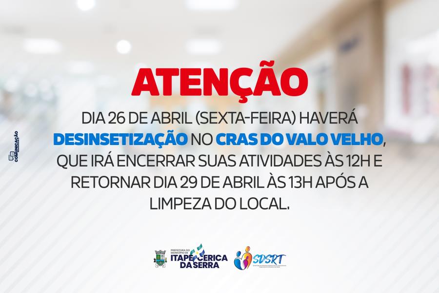 A Secretaria do Desenvolvimento Social e Relações do Trabalho informa: