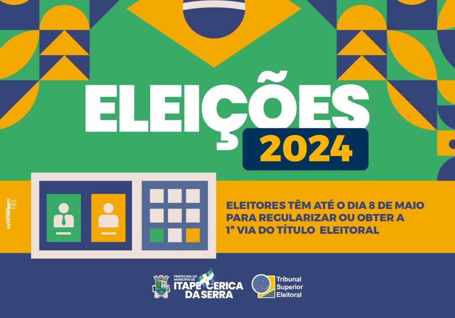 Regularize seu título de eleitor até 8 de maio 50 anos com você!